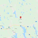 Vargangreppet på jämthunden skedde i Gullsbyn mellan Arvika och Västra Ämtervik. Området ligger i Rackstadsreviret. Karta: Google map