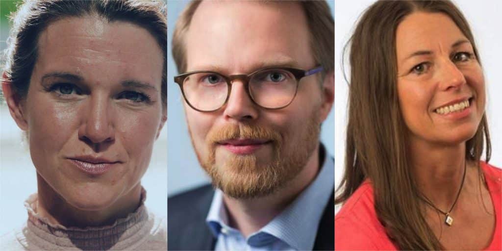 Lina Nordquist, Niklas Frykman och Ulrica Westerlund (L).