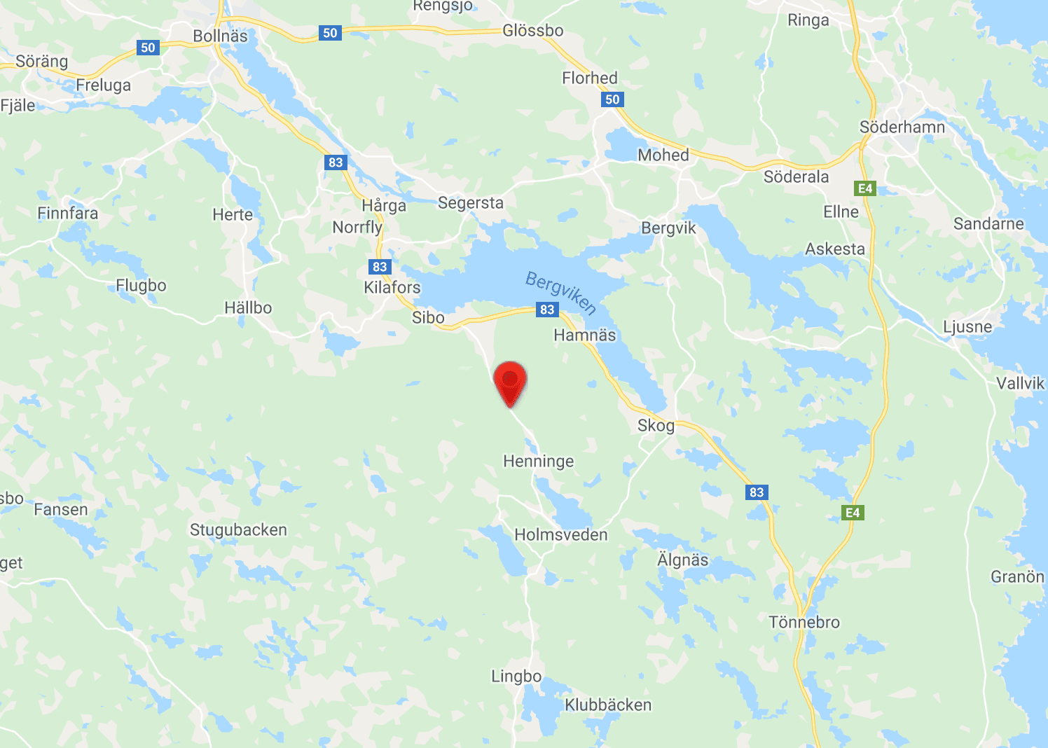 I det här området inträffade olyckan.