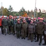 Vid förra årets älgjakt hade hela Idkerbergets jaktvårdsklubb samlats. Då var det ju 100-års jubileum. Foto: Johnny Fredborg/DD