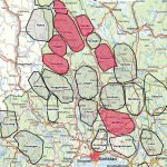 I Värmland identifierade man åtta revir som lämpliga för jakt. Dessa var: Varnäs, Medskogen, Trång, Kläggen, Brattfors, Gräsmark, Acksjön och ”Karlstad”. Bild: Länsstyrelsen Värmland