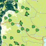 Funna lodjursföryngringar i Jämtlands län. Karta: Länsstyrelsen