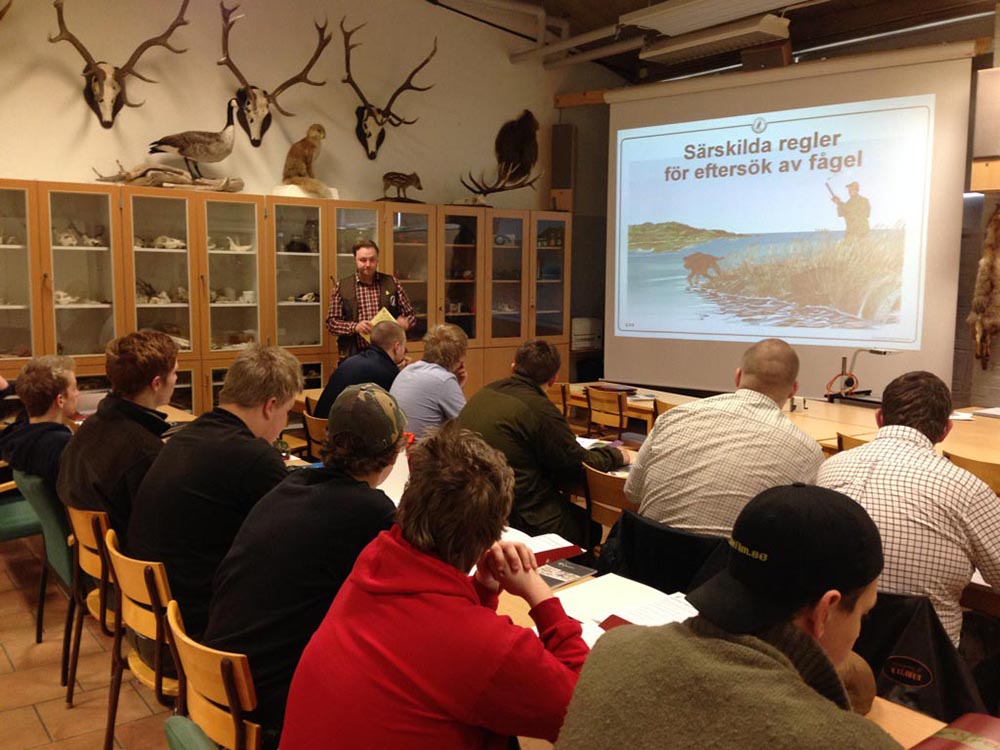 Elias Turesson föreläser på Ryssbygymnasiet. Foto: Fredrik Jönsson