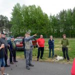 Tommy Andersson berättade om träning av stående fågelhundar och hade även en uppvisning med sin vorsteh. Foto: Lars-Henrik Andersson
