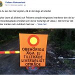 Från Polisen i Västmanlands Facebook-sida.