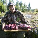 Thomas Ekberg efter en gåsjaktsmorgon.