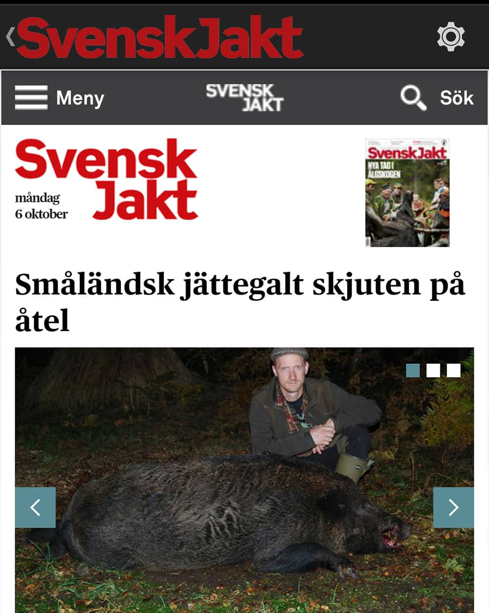 Svensk Jakts nya app för Android.