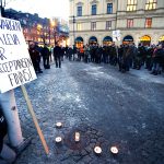 Jägareförbundets ordförande Björn Sprängare var tydlig i sitt budskap under mötet i Karlstad: ”Svenska Jägareförbudet står bakom er. Beslutet att stoppa vargjakten är oanständigt.” Foto: Linn Malmén