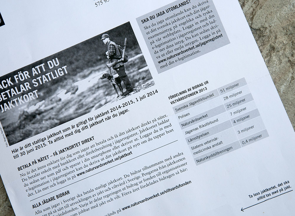 Kommande jaktsäsong kan man ha sitt statliga jaktkort i kreditkortsformat – i mobilen.