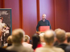 Daniel Ligné föreläste i Bollnäs på torsdagskvällen. Foto: Olle Olsson