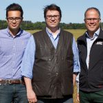 Teamet kring Swedish Game Fair, (till vänster) projektsäljare Philip Polfjärd Larsson, projektledare Hans Werthén och vd Torbjörn Larsson.