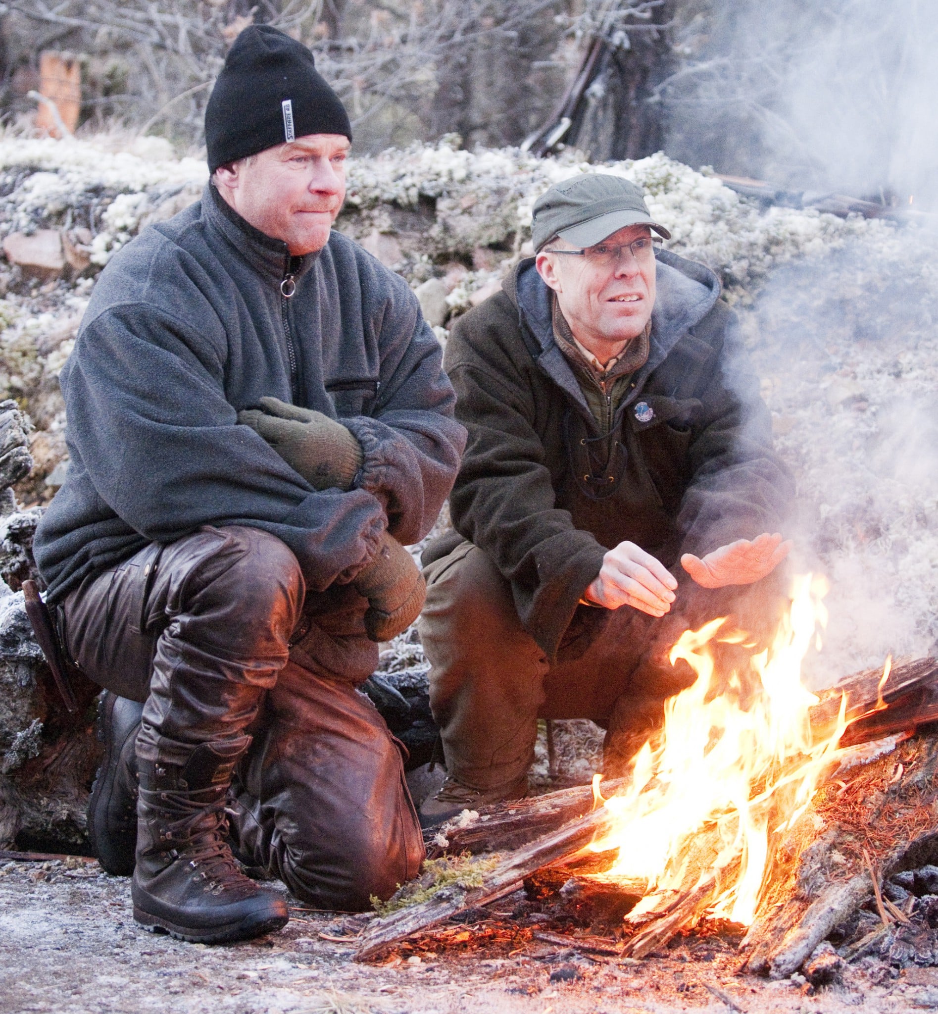 Björnjägarna Peter Toth och Ulf Sterler har vunnit en delseger när kronofogden nu beslutat att de ska få tillbaka björnkranierna som beslagtogs i samband med ett misstänkt jaktbrott. Foto: Jan Henricson