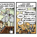 Alan Kamieniarczyk visar i en strip lite av hur han ser på sitt uppdrag som tecknare av Hälge.