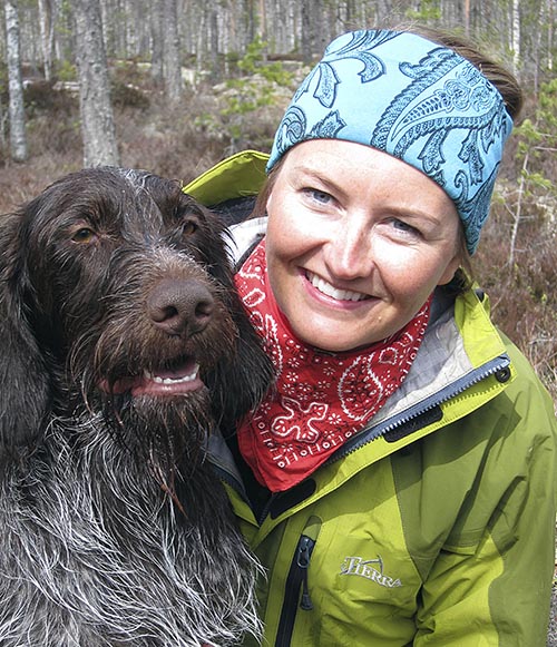 Hanna Holmberg, fjälljägare och hundförare. Foto: Stein Ole Hagen