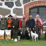De fyra främst placerade hundarna vid årets Fält-SM. Foto: Jan Andersson