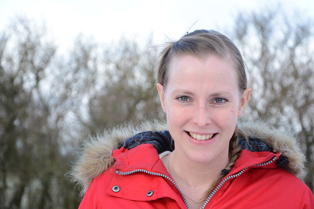 Veterinären Fanny Mauritzson är glad att hennes undersökning inte påvisat fransk hjärtmask hos jakthundar i Skåne, trots närheten till Köpenhamn där masken är vanlig. Foto: Marie Gadolin