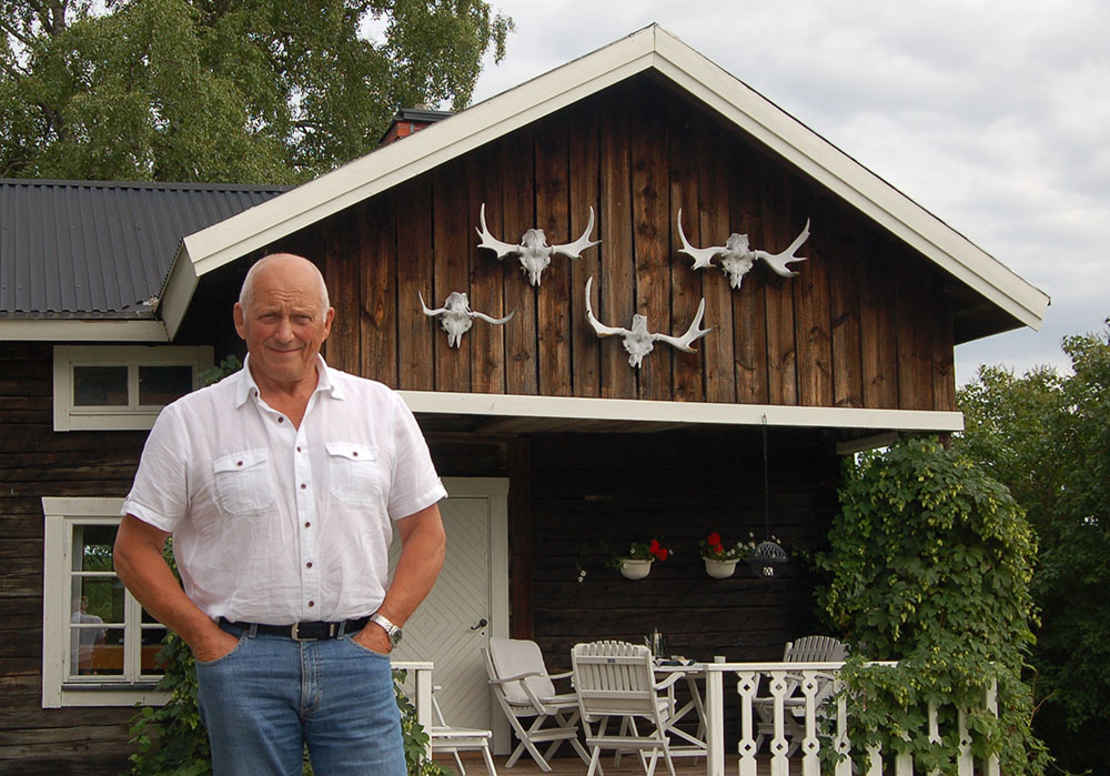 Stiven Hagblom vann Jägareförbundets medlemslotteri på Fäviken Game Fair. Foto: Mikael Backman