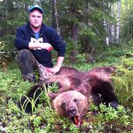 Anders Nyberget fällde årets första björn i Värmland. Foto: Lennart Johannesson
